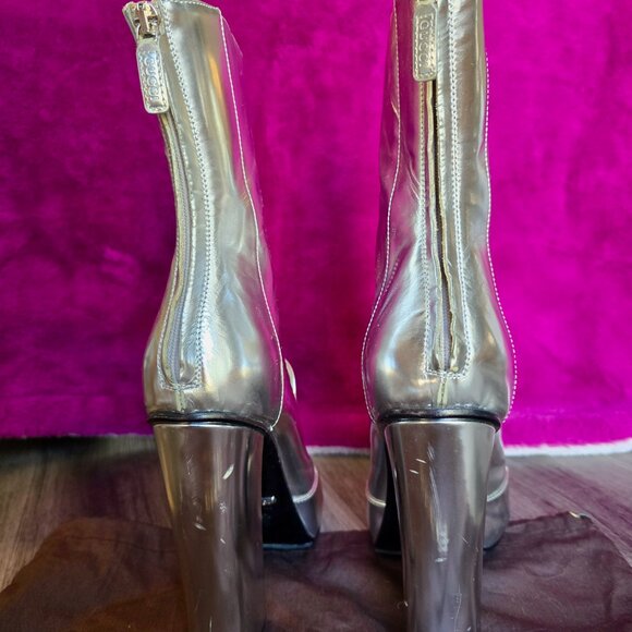 Gucci horsebit booties silver metallic - Picture 9 of 14